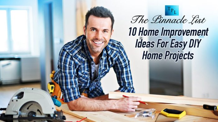 Easy DIY Home Projects: 10 Home Improvement Ideas – The Pinnacle List